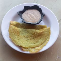 A picture of Mix Dal Chilla Healthy Light Dinner.
