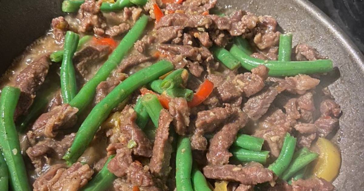 Resep Buncis cah daging sapi oleh Wida Lupton Cookpad