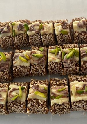 A picture of Dates and peanut bites.