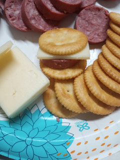 A picture of Bologna, Cheese, and Crackers, Anyone?.