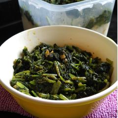 A picture of Amaranth leaves Stir fry (Thotakura fry).