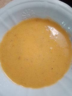 Una foto de Crema de zanahoria o auyama