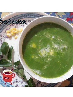 A picture of Palka corn soup.