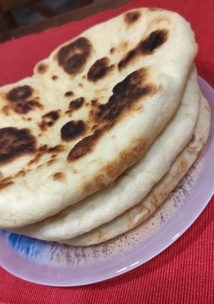 Φωτογραφία της συνταγής Πίτες"Naan" 🥖 🇮🇳