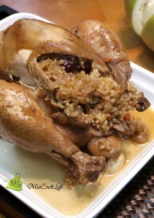人蔘藥膳糯米雞 (電子壓力鍋料理) 的食譜成品照片