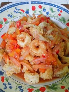 Foto resep Cumi Tepung Saos Asam Manis