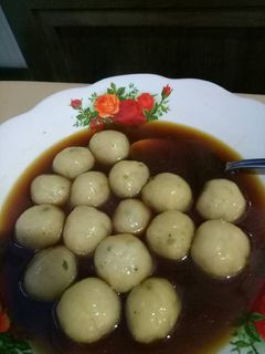 Foto resep Cilok kuah vegetarian simple