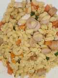 Makaroni Goreng dengan Tomato dan Sosej