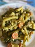 Sedanini con pesto di fagiolini e tonno
