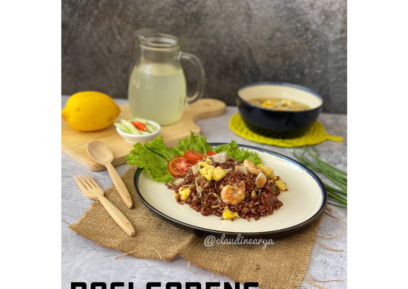 Nasi Goreng Beras Merah