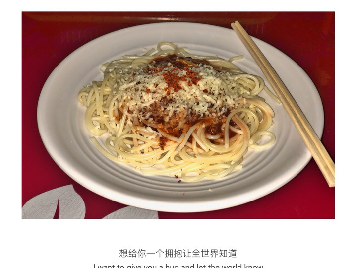 Standar Bagaimana cara bikin Spageti dengan saus bolognese keju dan cabe kering yang nikmat