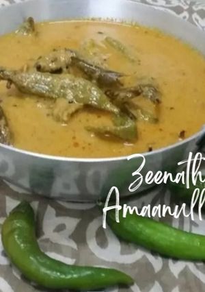 A picture of Hyderabadi Mirchi Ka Salan.