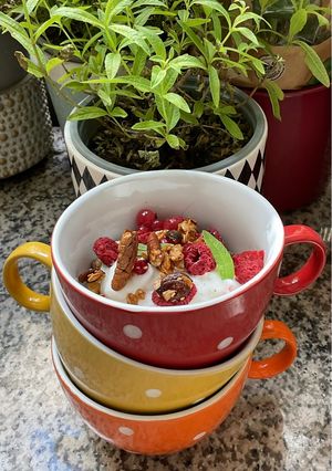 Une photo de 🥛🫘Granola🌾🥣 Healthy Food