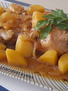 Una foto de Pollo al brandy