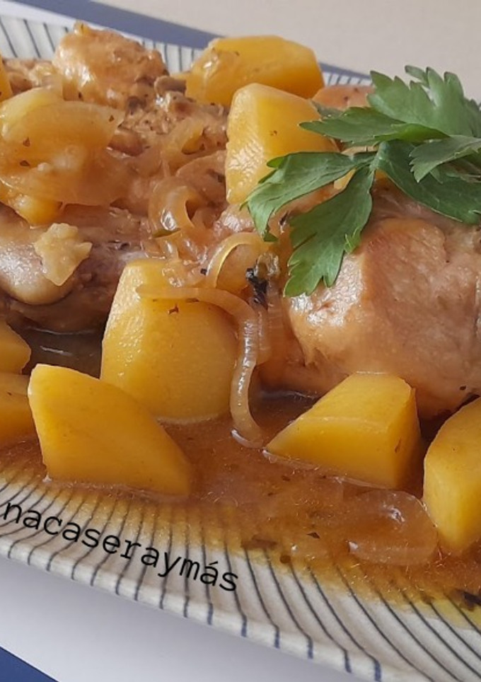 Una foto de Pollo al brandy