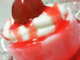 Milk Pudding with Whipping Cream