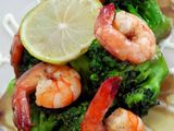 Broccoli Shrimp with Blackpaper Mayonnaise