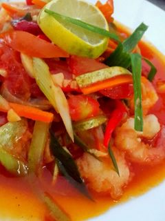 Foto resep Udang Asam Manis