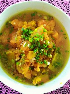 Hình của món CANH BÍ ĐỎ.
