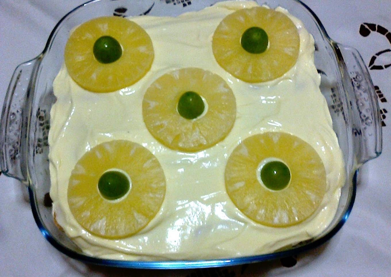 Tiramisú con ananás 