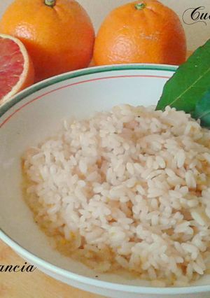Una foto de Risotto a la naranja 