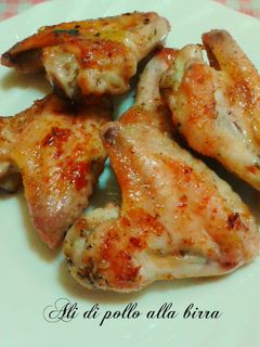 Una foto de Alitas de pollo a la birra (cerveza)
