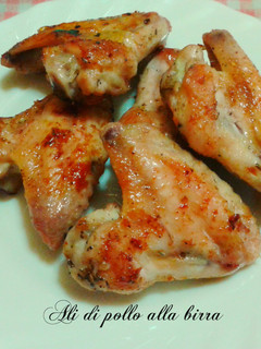 Una foto de Alitas de pollo a la birra (cerveza)