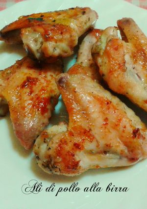 Una foto de Alitas de pollo a la birra (cerveza)