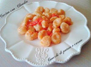 Una foto de Ñoquis de papas y zanahorias