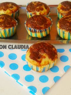 Una foto de Muffin bicolores 