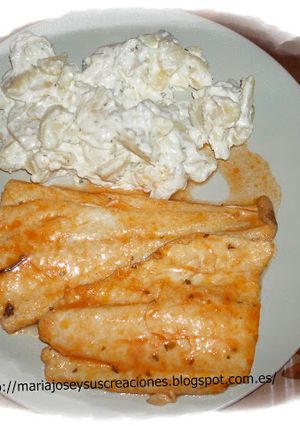 Foto principal de Bacalao en salsa de limón y patatas alioli