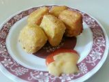 Tahu pedas isi tempe saus mayonaise