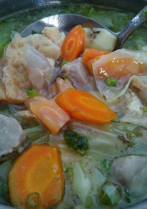 Foto resep Sop pentol tahu