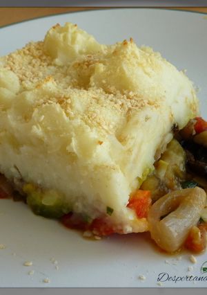 Una foto de Pastel de papas vegetariano