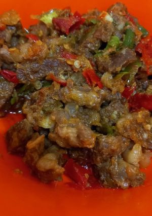 Foto resep Oseng Daging Iga mercon