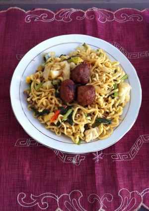Foto resep Mie Sayur Pedas