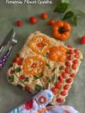 Focaccia Flower Garden