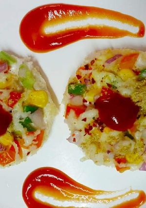 A picture of Bread corn piza.