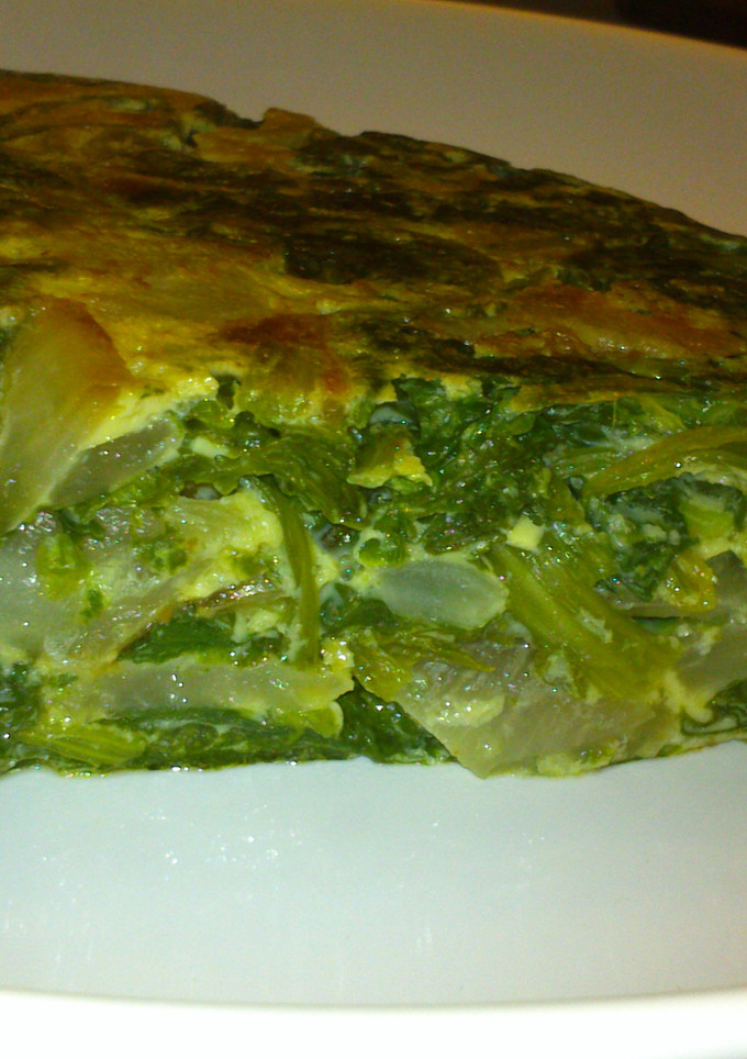 Una foto de Tortilla de espinacas