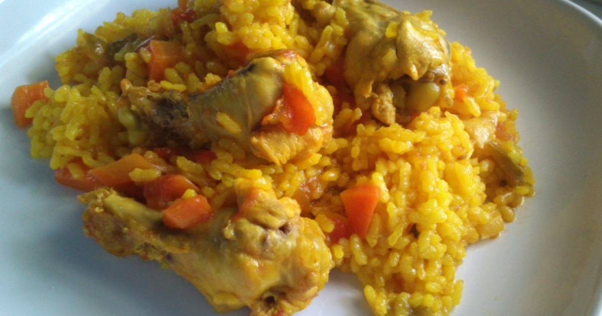Arroz amarillo con pollo Receta de FrutasyVerdurasTata- Cookpad