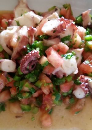 Una foto de Salpicón de Pulpo