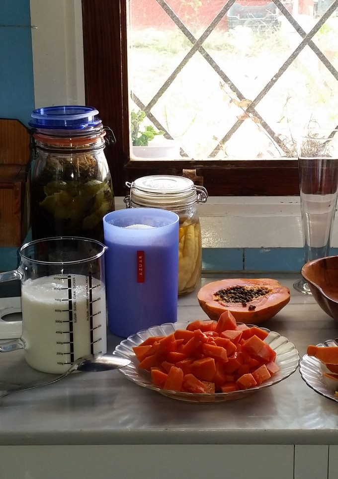 Una foto de Batido de papaya (variedad intensa)
