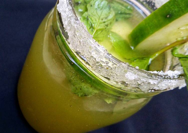 Easiest Way to Make Homemade Cucumber mint lemonade