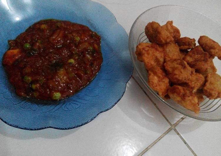 Resep masakan Chicken popcorn barbeque sauce | Resep Bumbu Chicken popcorn barbeque sauce Yang Sempurna