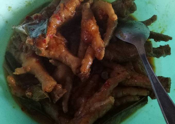 Rica-rica ceker ayam ala rumahan