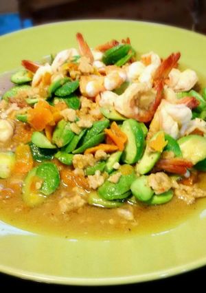 รูปของ สะตอผัดกะปิกุ้งหมูสับ 