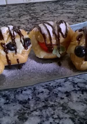 Una foto de Bombas de crema pastelera