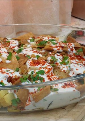 صورة لوصفة فتة الباذنجان بصوص الزبادي