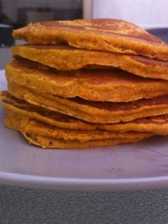 Una foto de Panqueques de zapallo saludables