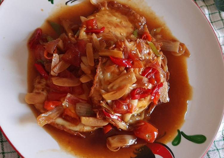 Telor ceplok pedas manis